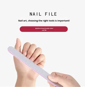Limas de Uñas Profesionales de Doble Cara, Grano 100/180, para Uñas Acrílicas, Herramientas de Manicura y Pedicura, Venta al Por Mayor - Product Image 5