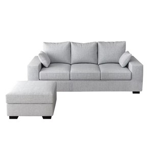 Sofá de Tela en Forma de L de Tres Plazas Económico con <span class=keywords><strong>Relleno</strong></span> de Esponja de Alta Densidad, Diseño Moderno y Sencillo - Compra al por Mayor - Product Image 1