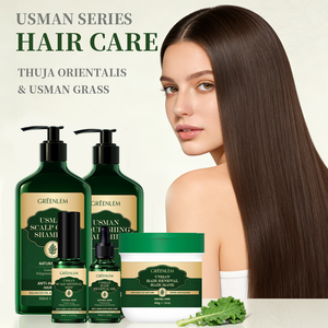 Set de Cuidado Capilar Herbal Anticaspa GreenLem Usman Grass, Champú para Cabello Natural, Set de Cuidado del Cuero Cabelludo para Cabello Dañado - Product Image 2