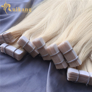 Extensiones de Cabello Virgen 12A de Doble Trama con Cinta Adhesiva, 100% Cabello Humano con Cutícula Completa, Inyección Invisible, Cinta Cero - Product Image 1