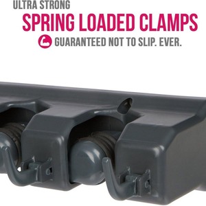Support mural simple en plastique PP pour balais et outils de jardin, organisateur pour manches de <span class=keywords><strong>balai</strong></span>, rangement durable pour placard/garage, élimine l'agitation des objets. - Product Image 4