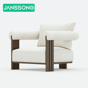 مجموعة حديقة أثاث معدني بجانب حوض سباحة أرائك حديقة خارجية مجموعة أرائك فاخرة من الألومنيوم الحديث على شكل حرف L أريكة خارجية - Product Image 5