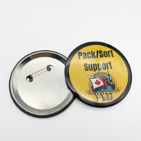 Boutons Badge Pin Forme Ronde Personnalisé JO-EY-30 En Métal Fer Blanc Dessin Animé Logo