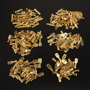 ชุดขั้วต่อสายไฟแบบ Spade 360 ชิ้น, ขั้วต่อสายไฟทองเหลืองแบบตัวผู้และตัวเมียขนาด 2.8/4.8/6.3 มม. พร้อมชุดปลอกหุ้ม - Product Image 6