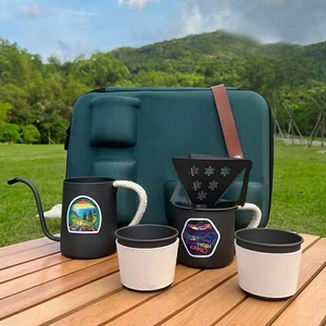 <span class=keywords><strong>Set</strong></span> per Caffè Pour Over, Confezione Nera, <span class=keywords><strong>Set</strong></span> Regalo Portatile per Campeggio, Accessori per Caffè a Goccia 60, Novità - Product Image 1