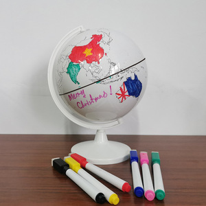 Globo Terráqueo Creativo MAXCARE de 14.2cm, Colorido, Borrable, en Blanco, para Pintar a Mano, MAC-F10, Material PLA, para Primaria y Secundaria - Product Image 3