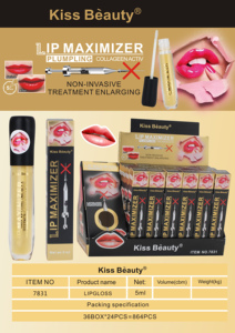 Brillo Labial Maximizador de Colágeno Kiss Beauty, Maquillaje Cosmético al por Mayor, Tratamiento No Invasivo, Brillo Labial Voluminizador - Product Image 4