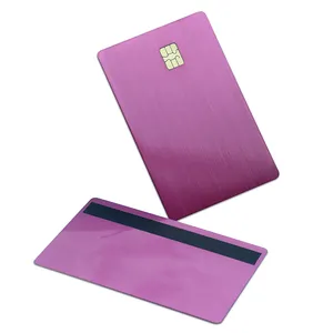 Metal blank cheap card with chip slot credit card laser engraving machine business metal card blanks nfc