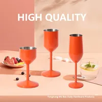 Gelas Anggur Merah Koktail & Martini ThermoPal dari Baja Anti Karat dengan Kapasitas 50-220ml dan Logo Kustom