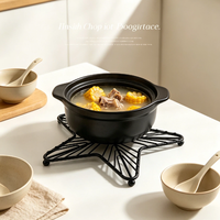 DaS Star Shape Metall Tischplatten Mat Hot Pot Holder für zu Hause