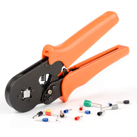 Pince à sertir industrielle CNBX HSC6-4 en acier à haute teneur en carbone avec poignée souple pour bornes de câbles et cosses de câbles