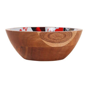 Style Enamelled <b>Mango</b> <b>Wood</b> Serving <b>Bowl</b> for Multipurpose for Export Selling at Economical Price Dinnerware <b>Bowls</b> - Product Image 2