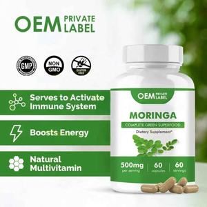 Capsules d'extrait de feuille de Moringa de marque privée OEM/ODM capsules énergisantes de haute qualité - Product Image 3