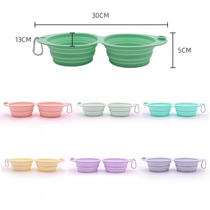 OEM/ODM ภาชนะใส่อาหาร/น้ำสำหรับลูกสุนัขและแมว/สุนัข แบบพกพา ใช้ซ้ำได้ <span class=keywords><strong>ท</strong></span>ำจากซิลิโคน พร้อมวัสดุเกรดอาหารที่เป็นมิตรต่อสิ่งแวดล้อมสำหรับการกำจัดของเสียสัตว์เลี้ยง - Product Image 5