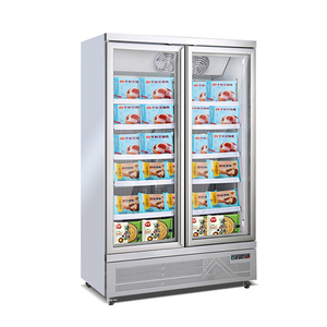 Refrigerador de helado comercial Refrigerador de puerta de vidrio plano Venta al por mayor <span class=keywords><strong>Freezar</strong></span> para equipo de supermercado - Product Image 2