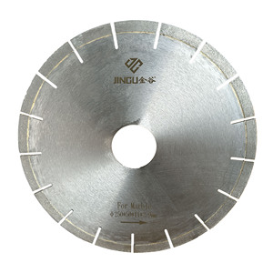Lame de scie diamantée Jingu 250 mm pour marbre, soudée au laser, qualité industrielle, OEM, <span class=keywords><strong>17</strong></span> TPI, bord de 11 mm, garantie 1 an, coût réduit de 30 % par <span class=keywords><strong>dalle</strong></span> - Product Image 1