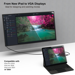 <span class=keywords><strong>Cable</strong></span> USB C <span class=keywords><strong>a</strong></span> <span class=keywords><strong>VGA</strong></span> Macho-Macho BENFEI de 1.8 Metros, Conductor de Cobre, Revestimiento de PVC, Resolución 1080P, <span class=keywords><strong>Thunderbolt</strong></span> 3/4 para Computadora - Product Image 6