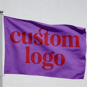 Drapeaux personnalisés en gros avec logo, impression recto-verso, taille personnalisée pour événements extérieurs, fêtes et promotion d'entreprise - Product Image 1
