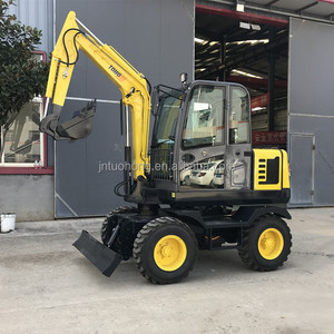Excavatrice tout-terrain Th40t de 4 tonnes, entièrement fonctionnelle, engin de construction à roues motrices, pelle pour travaux de terrassement - Product Image 6