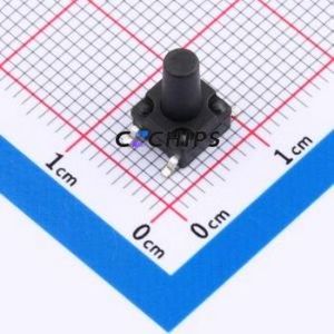 TS017A-TBY1FH10.0 Tactile Switch SMD-4P,6.2x6.2mm Switch Single Pole Single Throw Round Button 2.5N Vertical Mount - Product Image 1