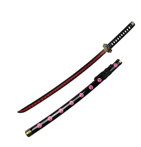 Roronoa <span class=keywords><strong>Zoro</strong></span> Katana 104cm espada de juguete de madera para Anime Unisex Cosplay personaje armas Accesorios - Product Image 2