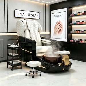Sillón de Pedicura de Lujo para Spa de Pies, Multifuncional con Vaporizador, Sillón de Masaje Eléctrico para Spa de Pies para Salón de Uñas - Product Image 1