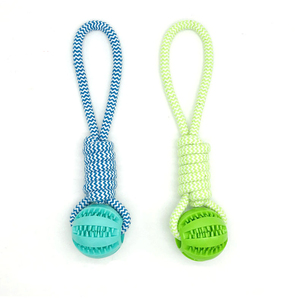 Mainan Anjing Kingtale dari Tali Kapas, Bola Berlubang, Tahan Gigitan, Tali Kapas Interaktif untuk Hewan Peliharaan - Product Image 6