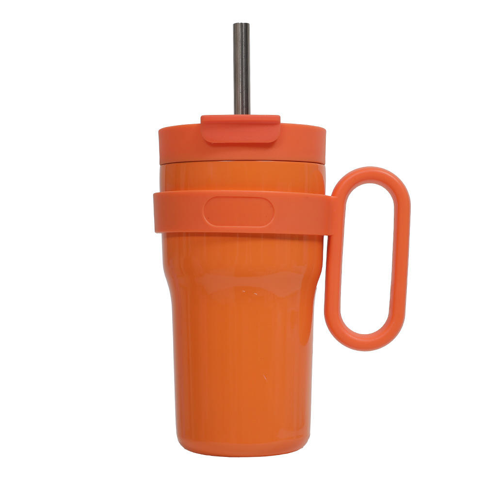 หลอดสแตนเลส60650สีส้ม24ออนซ์