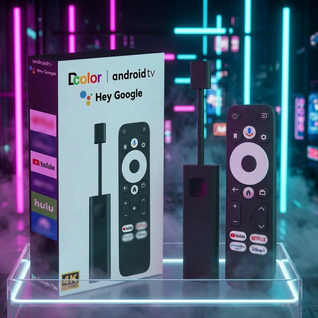 GD1 Global Version Android TV Stick 4K HDR Dual Band WiFi BT Google Assistant 2GB+16GB ATV Streaming Media Dongle