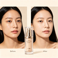 Crème solaire teintée SPF 50, marque privée, couvrance légère, correcteur de couleur, large spectre UV, hydratant, éclat naturel quotidien