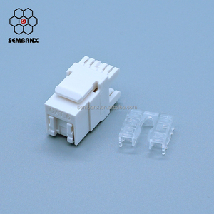 Cat6 <span class=keywords><strong>RJ45</strong></span> <span class=keywords><strong>Keystone</strong></span> <span class=keywords><strong>Jack</strong></span> 180 độ với bụi che - Product Image 3