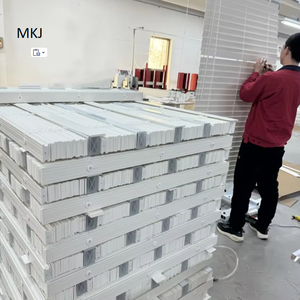 Tende a Rullo in Finto <span class=keywords><strong>Legno</strong></span> PVC con Controllo Manuale Senza Cavi, 2 Pollici, Colore Bianco, per Interni - Product Image 4