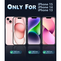 Coque de protection transparente mate haut de gamme en PC anti-chute à quatre coins pour iPhone 17 16 14 13 12 11 Pro Max (vente en gros)