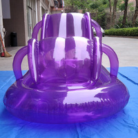 Canapé gonflable violet Transparent pour l'amour