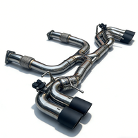 Système d'échappement Valvetronic en acier inoxydable 304 pour Chevrolet Corvette C8 Stingray 6.2 V8, tuyau d'échappement de silencieux de soupape d'usine, réglage de l'échappement de voiture de course