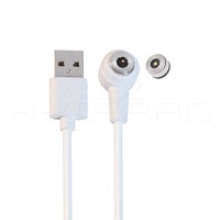 Connecteur de prise d'alimentation cc pogo magnétique 2 broches blanc 90 180 360 degrés rotation du câble de charge