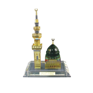 Cristal madina mezquita escala modelo de edificio de metal modelo arquitectónico para recuerdo y decorar el hogar - Product Image 2