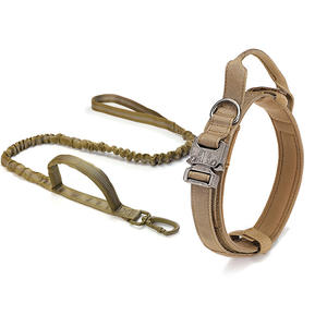 Collar y correa de nailon para perro al por mayor, collar para mascotas con hebilla de aleación de metal, collar de entrenamiento táctico para perro - Product Image 6