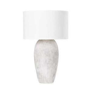 European Traditional Design Old White Ceramic Table Lamp Porcelain for Hotel Guestroom Office Hotel Lobby Home Lighting <b>Battery</b> - Product Image 4