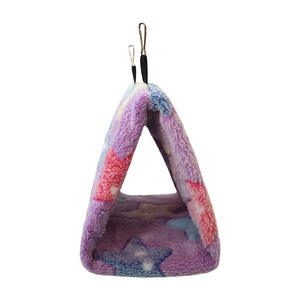 Gabbia per uccelli con nido triangolare di flanella invernale calda per animali domestici fornisce classici ecologici Indoor/Outdoor per passero Bantam - Product Image 4