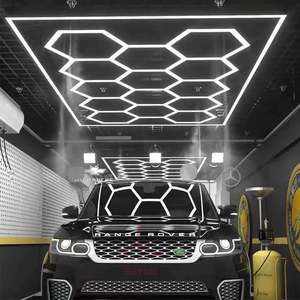 SUEZ Anti-éblouissement plafonnier led tunnels éclairage d'atelier magasin hexagonal garage led lumière led hexagonal - Product Image 6