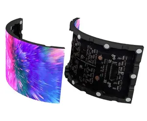 New design indoor P2.5 P3 SMD Full color rgb soft curved circular led displays 320*160mm flexible led modules