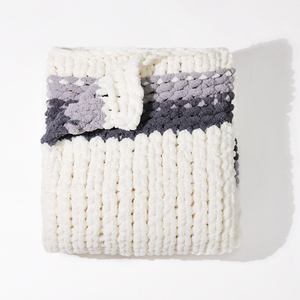 Lớn Đan Chăn Chunky Sợi Ném Chăn <span class=keywords><strong>Handmade</strong></span> Đan Chăn Chunky Ném Nhà Giường Sử Dụng - Product Image 2