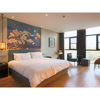 Meubles de chambre à coucher d'hôtel 3 étoiles de luxe personnalisés de Chine Foshan