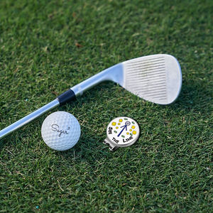 Marqueur de balle de golf magnétique type jeton de poker avec clip pour chapeau, livraison rapide - Product Image 6