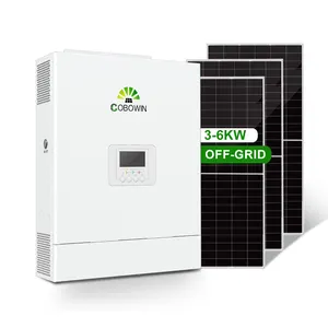 Cobowin Inverter daya, Inverter fase tunggal tenaga surya Off-Grid 3kw 4kW 5kW 6KW untuk sistem tenaga surya rumah