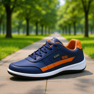 Chaussures de sport décontractées pour hommes Macdonald, style basket, à lacets, bout rond, tige en PVC, semelle en caoutchouc - Product Image 2