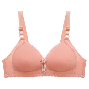 Jiao rongcai ชุดชั้นในสตรีขนาดใหญ่แบบไม่มีห่วงห่วงเหล็กถ้วยบางระบายอากาศได้ดี - Product Image 1