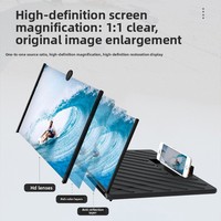 New Arrival 20-inch Retractable Plastic Phone Screen Magnifier Hd Desktop Movie-viewing Phone Stand Lazy-person Holder