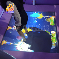 Équipement de terrain de jeu intérieur interactif Système de projection de sol interactif à usage domestique avec modèle de jeu de trampoline
